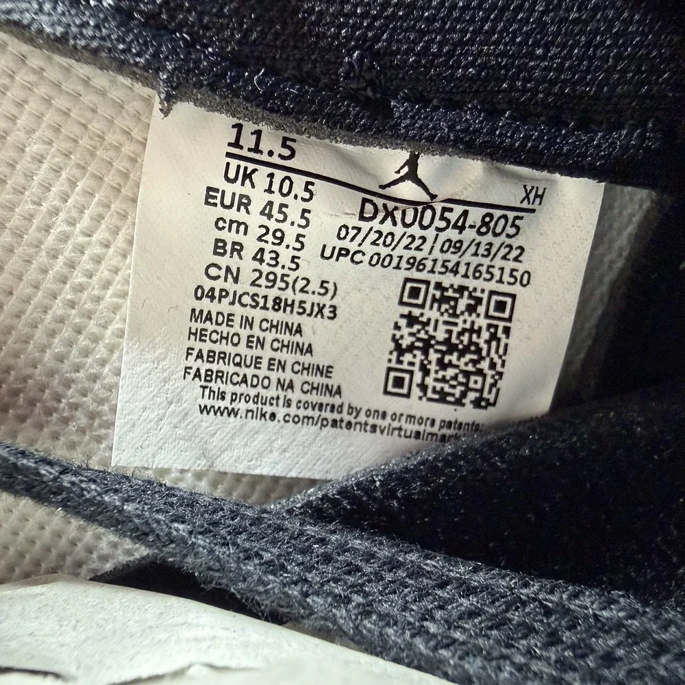 Air Jordan 1 Retro High OG SKYLINE Size 11.5 - dx0054 805 (7-106) 2023